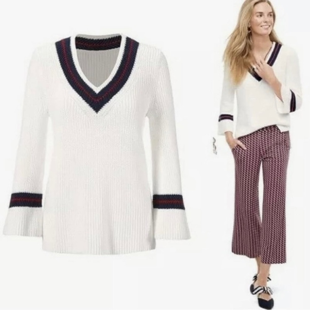 ✨Cabi‎ Pullover Cable Knit Sweater in Cream. Size small. ✨ - Picture 2 of 8